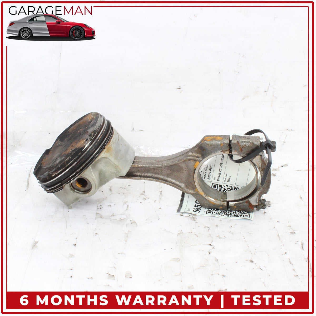 2008-2014 BMW 650i 550i X5 X6 4.4L V8 N63 Engine Motor Piston w/ Rod 7843237 OEM