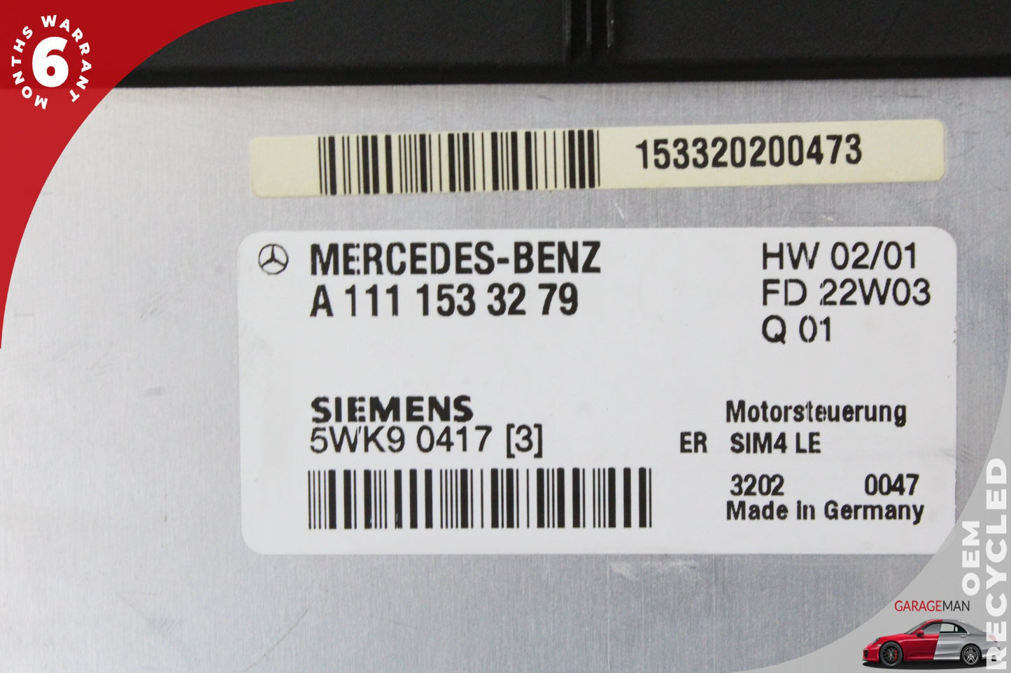 2001-2004 Mercedes SLK230 R170 Ignition Switch Trunk Door Lock Set 1708201826