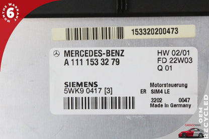 2001-2004 Mercedes SLK230 R170 Ignition Switch Trunk Door Lock Set 1708201826