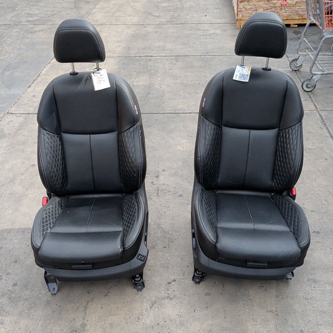 2016-2020 Infiniti Q50 V37 Red Sport Front and Rear Complete Seat Assembly OEM