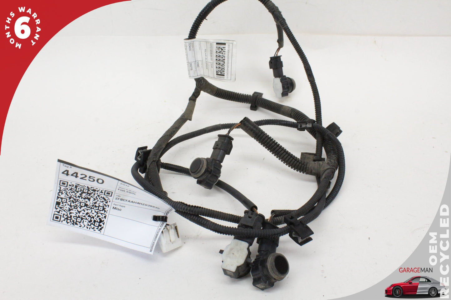 2014-2017 Fiat 500L Bumper Parking Sensors w/ Wire Wiring Harness 735643800 OEM