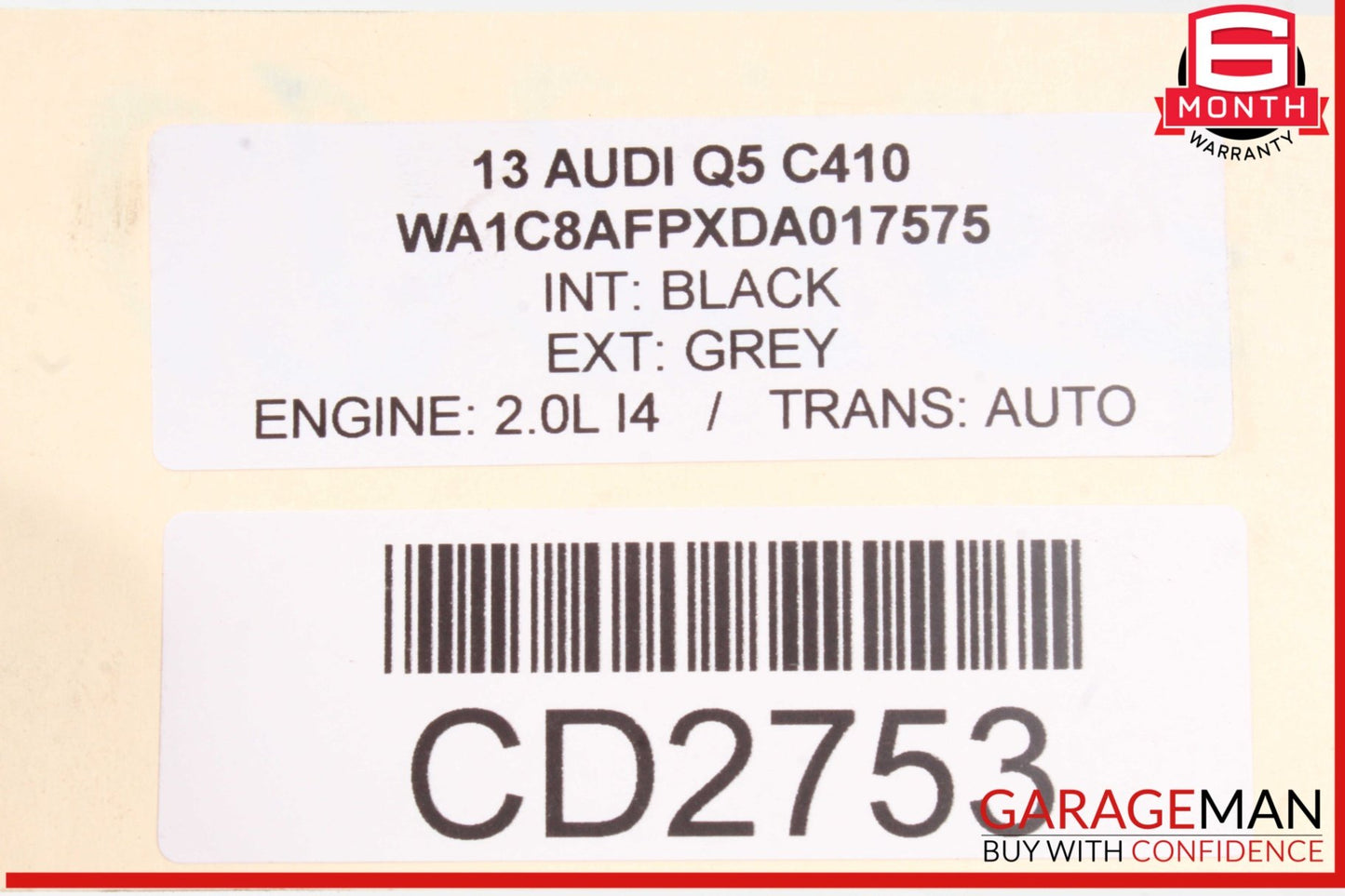 09-17 Audi Q5 A4 Rear Diff Differential Axle Carrier Assembly OEM