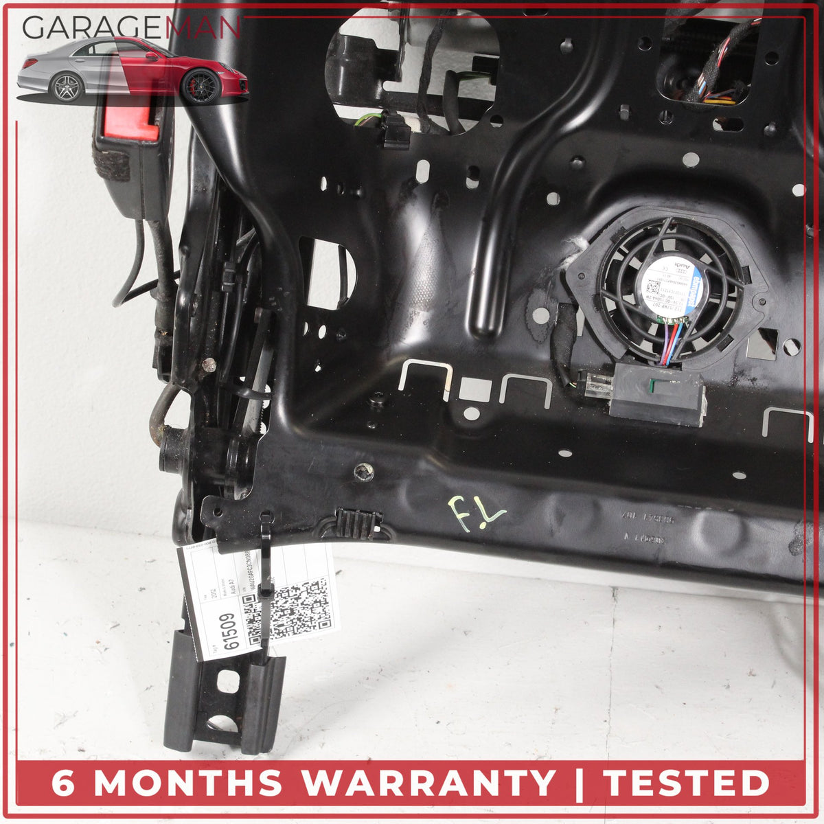 2012-2018 Audi A7 Front Right Passenger Side Seat Track Rail Frame w/ Motor OEM