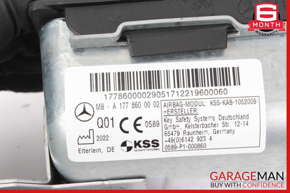 20-25 Mercedes W118 CLA250 GLB250 Front Right Passenger Side Dash Knee Airbag