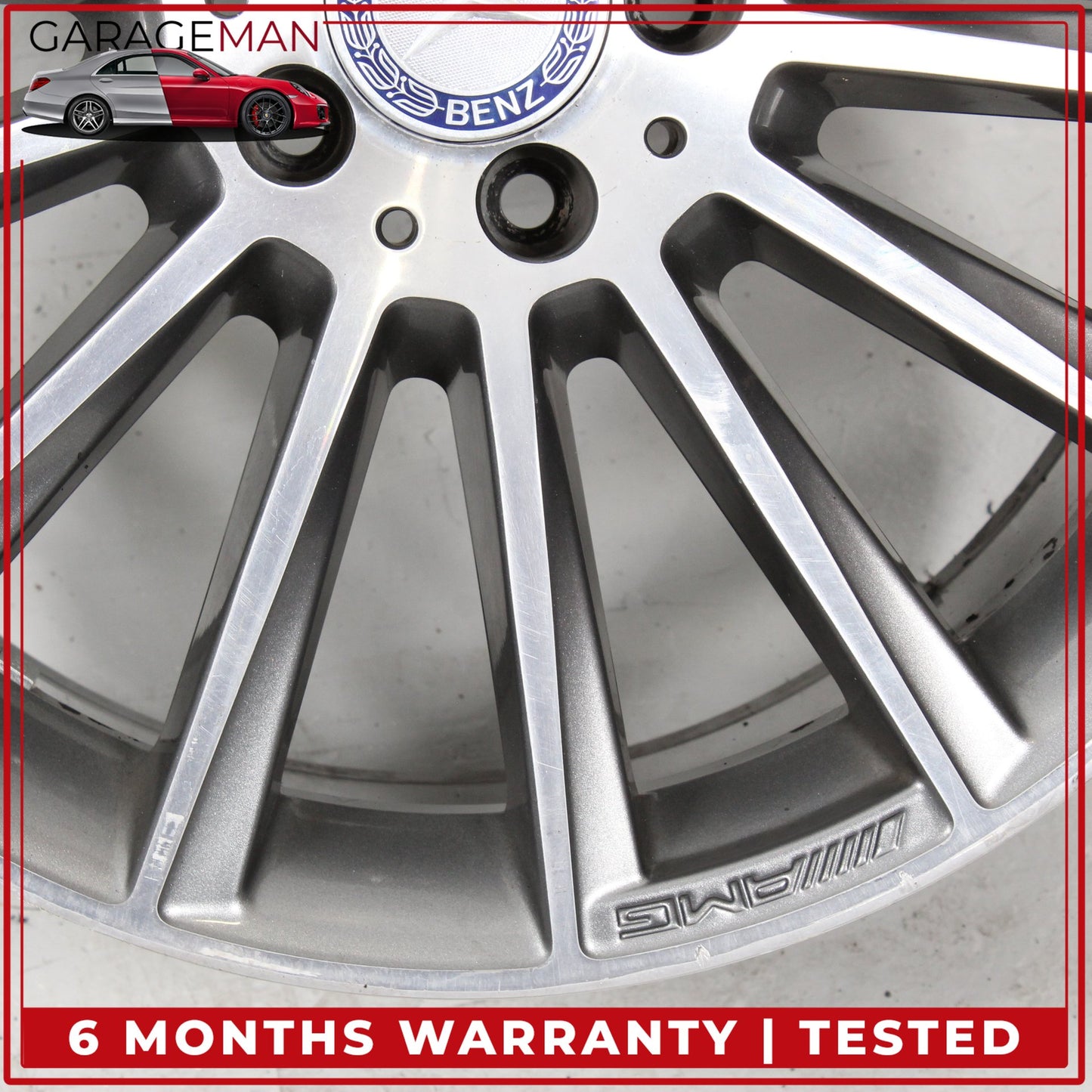 2015-2023 Mercedes W205 C300 Rear Side Wheel Rim 8.5JX19 H2 ET52 2054011400 OEM
