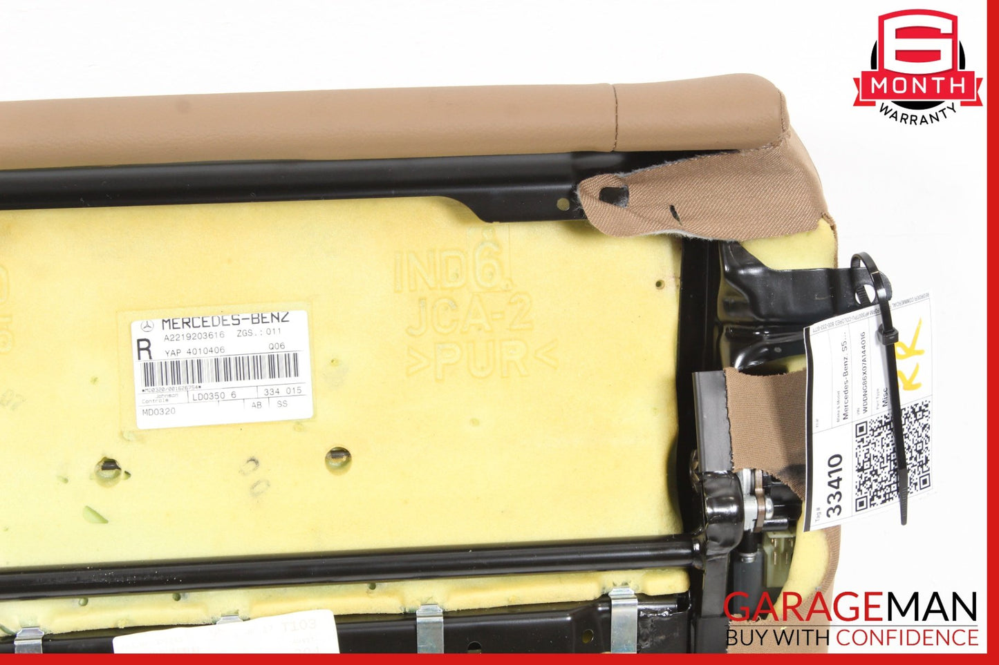 2007-2009 Mercedes W221 S550 S450 Rear Right Side Top Upper Seat Cushion OEM