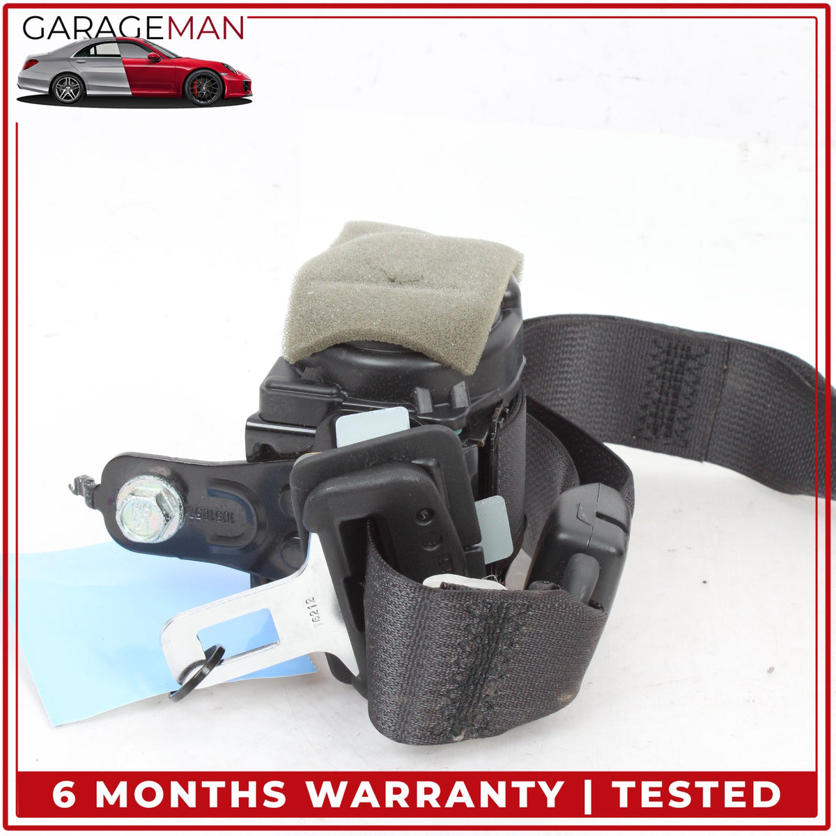 2014-2024 Infiniti Q50 V37 Sedan Rear Centre Middle Seat Belt Seatbelt Black OEM