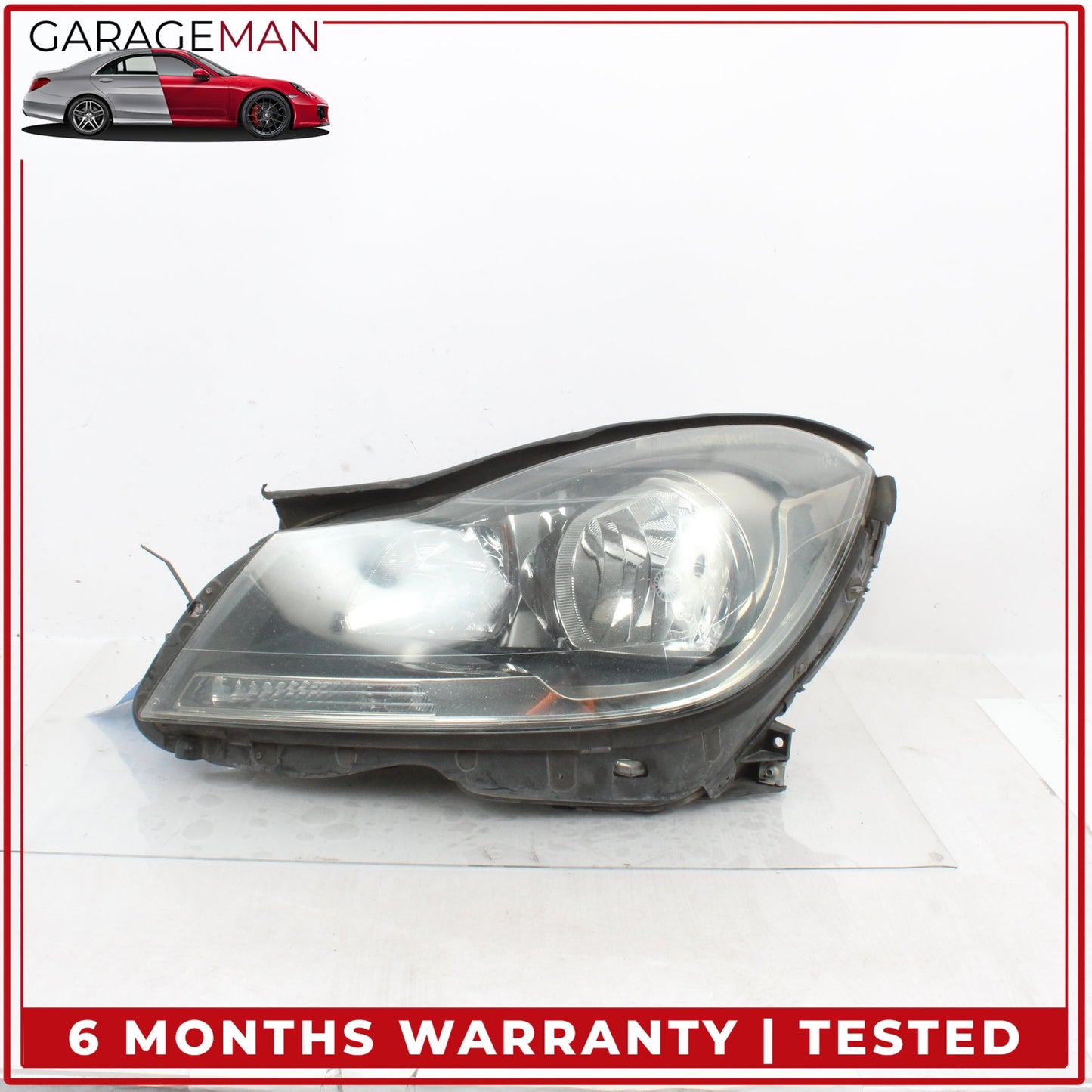 2012-2014 Mercedes W204 C250 Front Left Halogen Head Light Lamp 2048209959 OEM