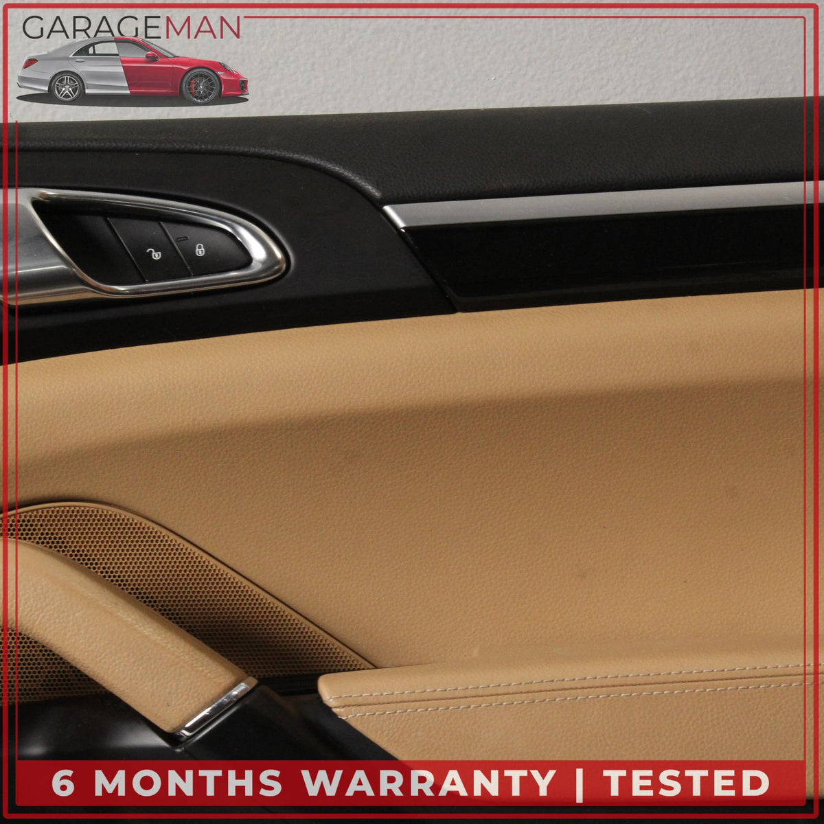 2011-2018 Porsche Cayenne 958 Front Right Side Door Trim Cover Panel Beige OEM
