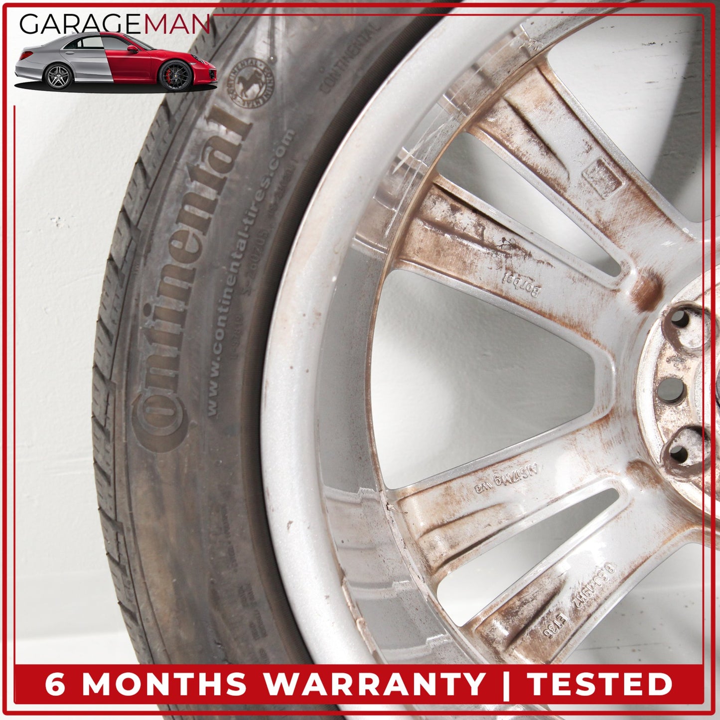 2014-2017 Mercedes W222 S550e S63 AMG Front Wheel Rim w/ Tire 8.5JX19H2 ET36 OEM