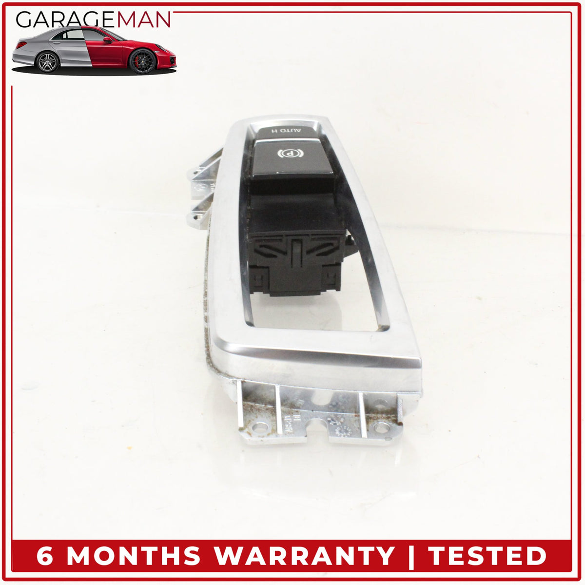 2009-2019 BMW 550i 535i GT X5 X6 740i Electric Parking Brake Switch w/ Trim OEM