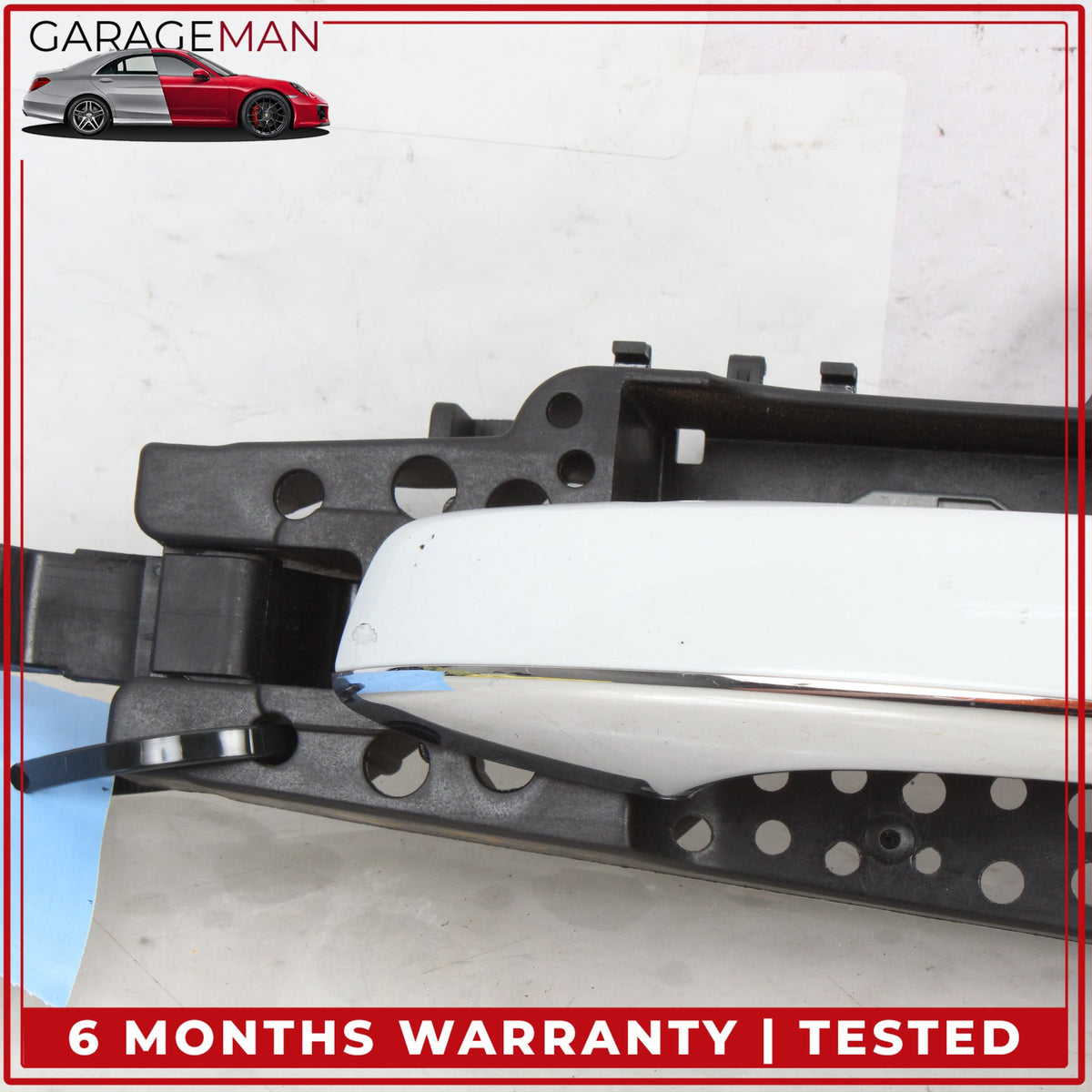 2011-2018 Audi A8 S8 Front Right Exterior Door Handle Glacier White Metallic OEM