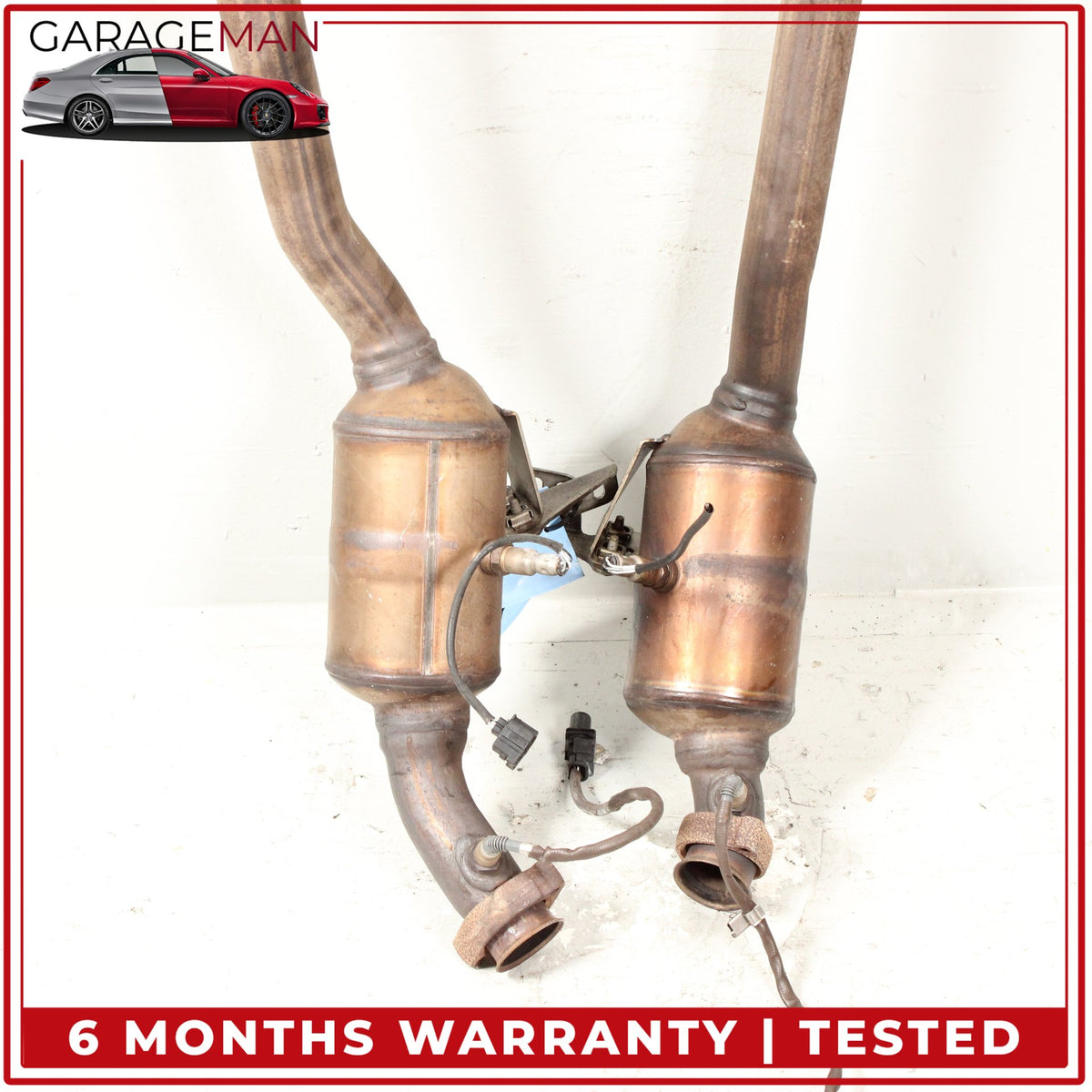 2012-2016 Mercedes W207 E350 RWD Engine Exhaust Downpipe 2124907636 Set OEM