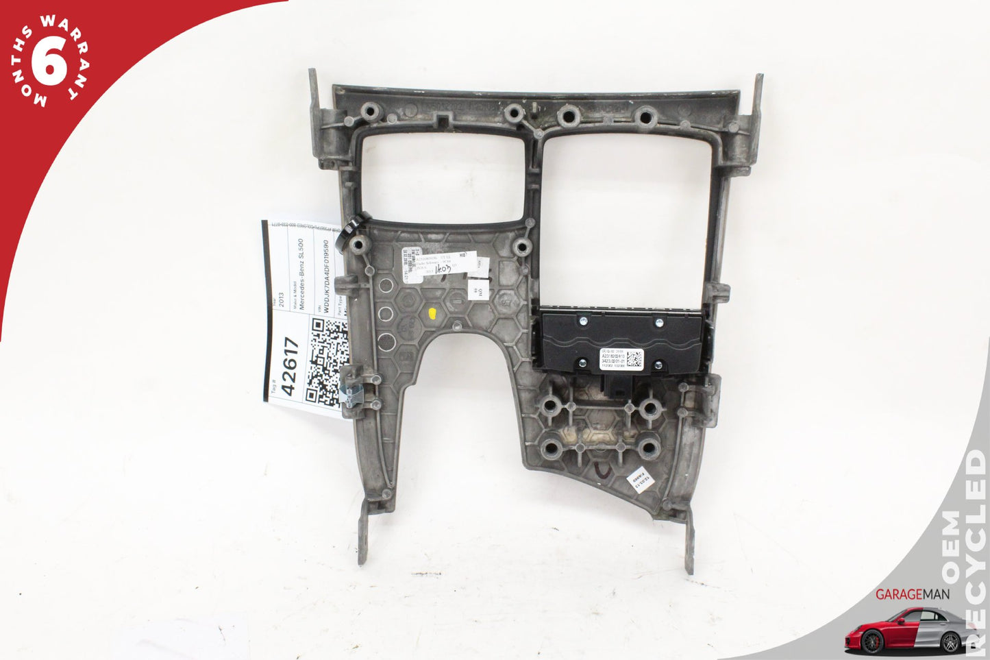 2013 Mercedes-Benz SL500 R231 Convertible Front Center Console Trim 2318202410 Genuine