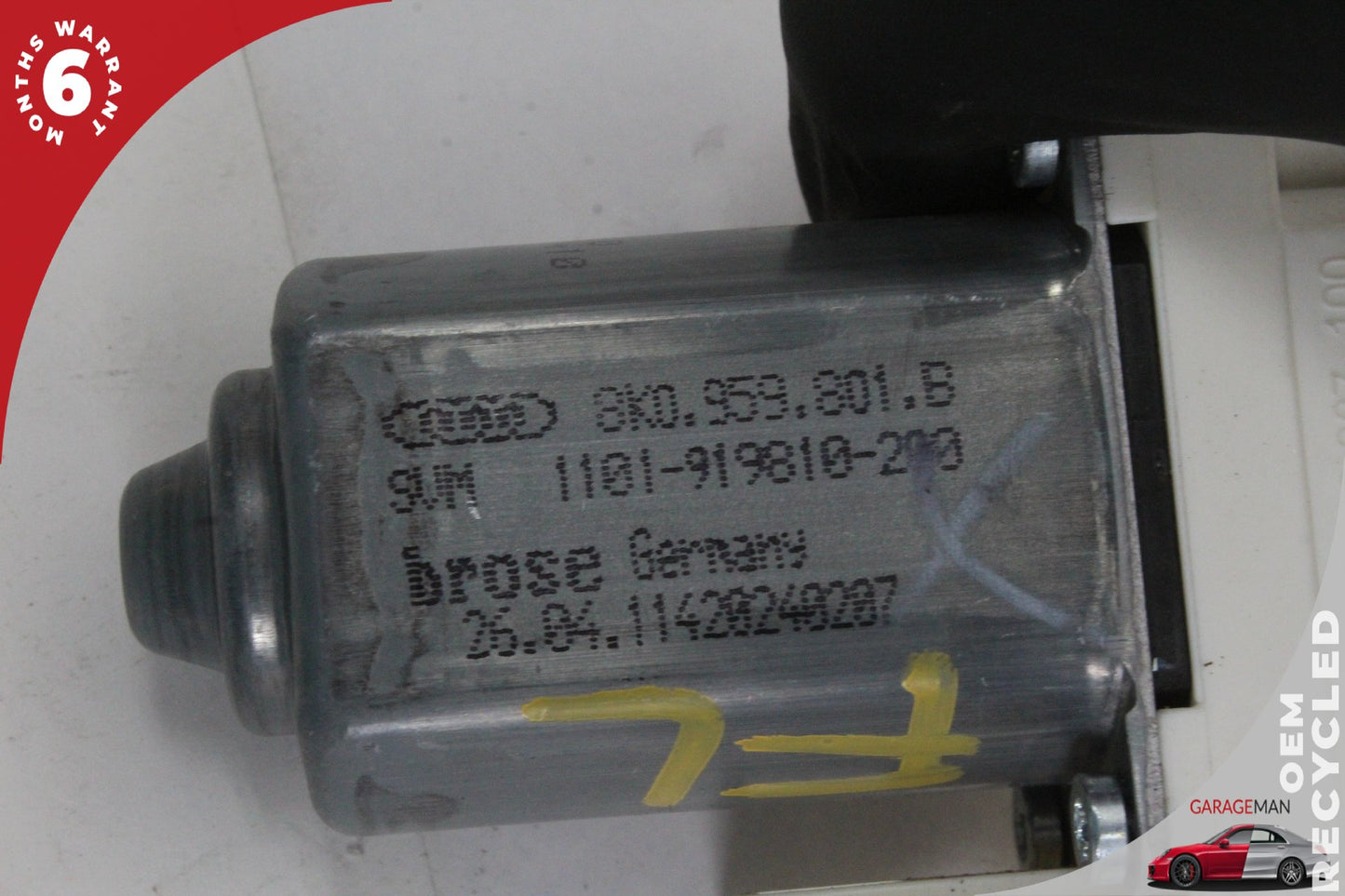 2012-2018 Audi A7 S7 Front Left Side Window Regulator Motor 8K0959801B OEM
