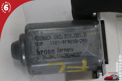 2012-2018 Audi A7 S7 Front Left Side Window Regulator Motor 8K0959801B OEM