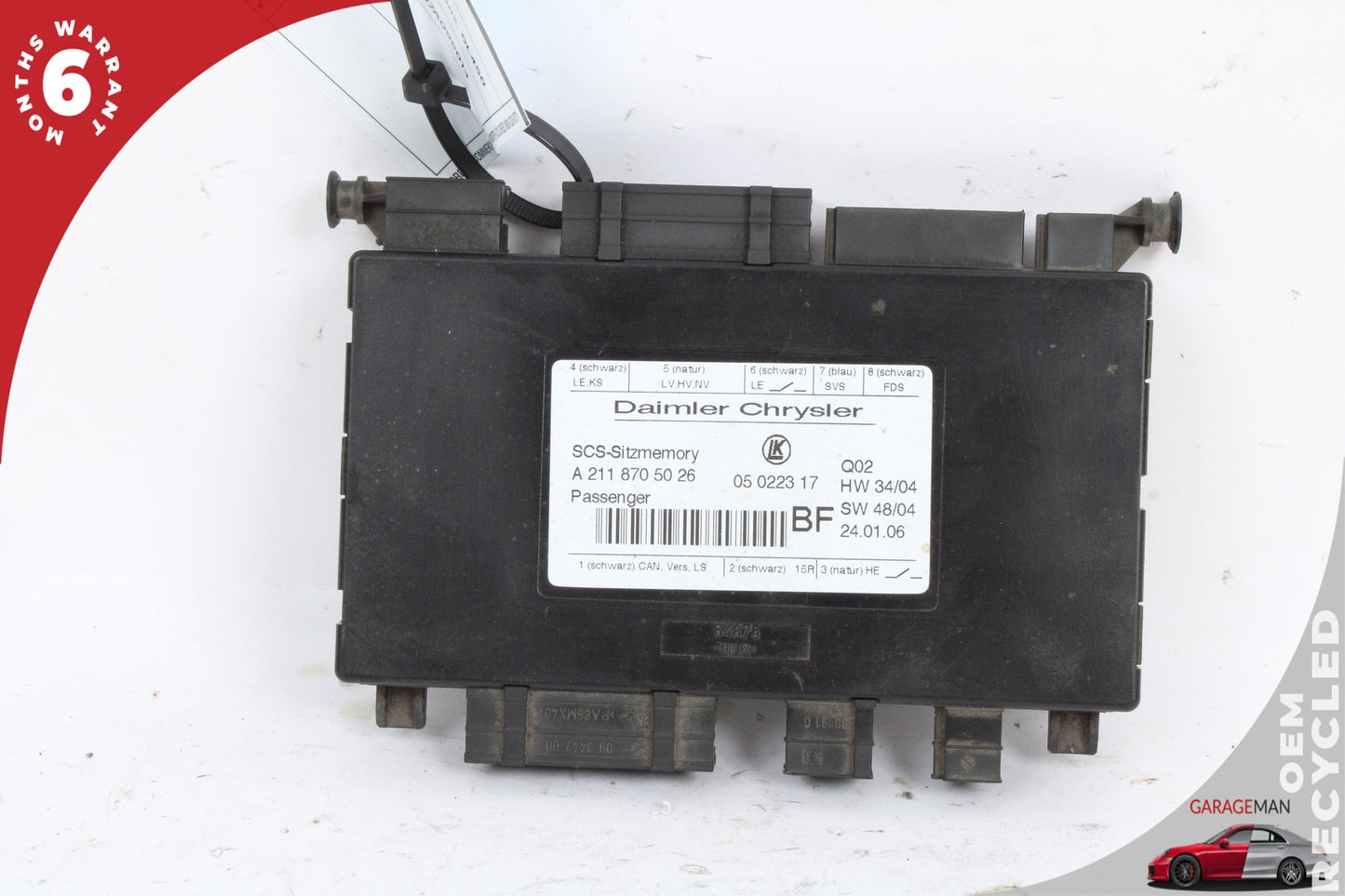 03-12 Mercedes GL450 X164 Front Right Seat Control Module 2118705026 OEM