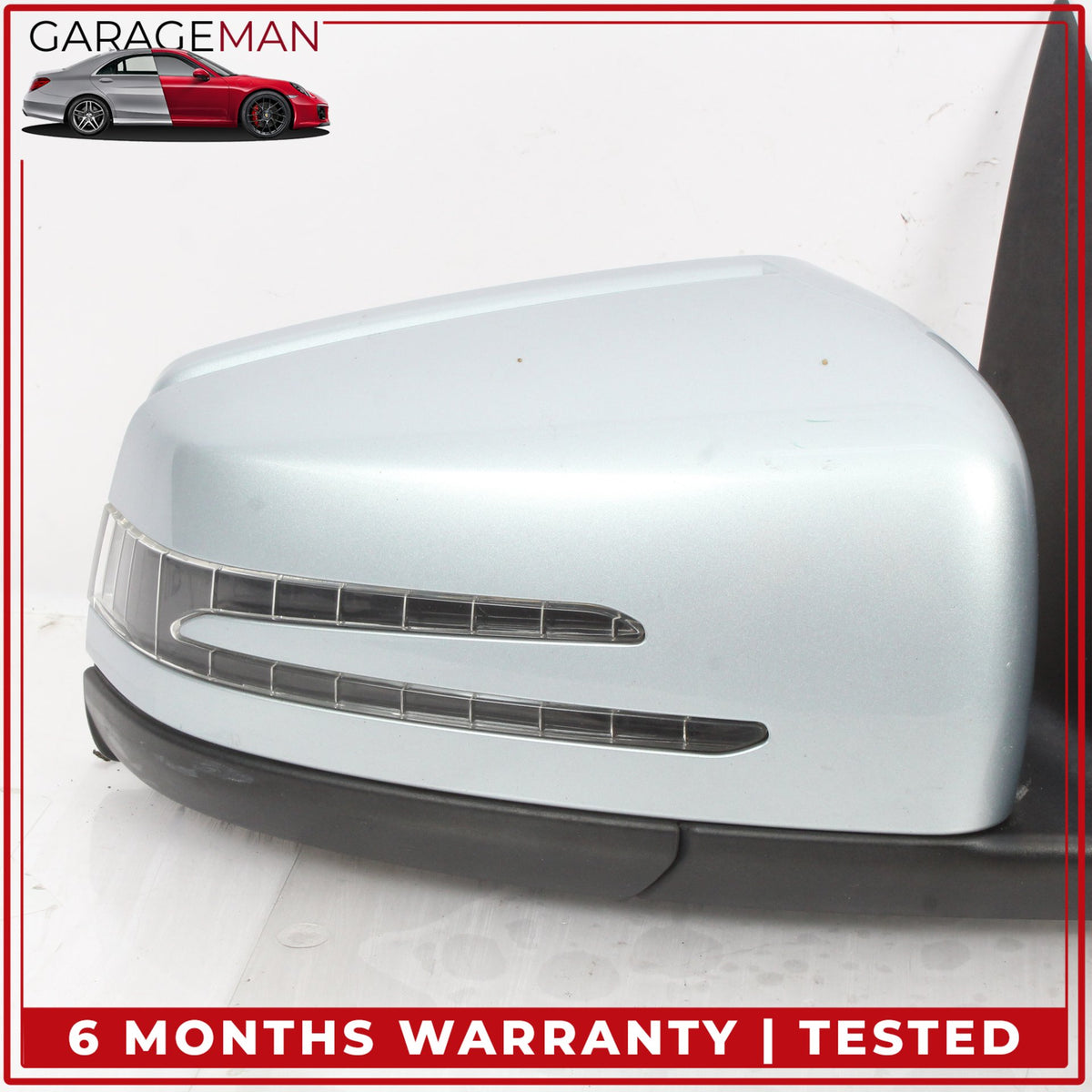 2012-2014 Mercedes W204 C250 Right Door Rear View Mirror Silver Metallic OEM