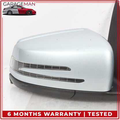 2012-2014 Mercedes W204 C250 Right Door Rear View Mirror Silver Metallic OEM