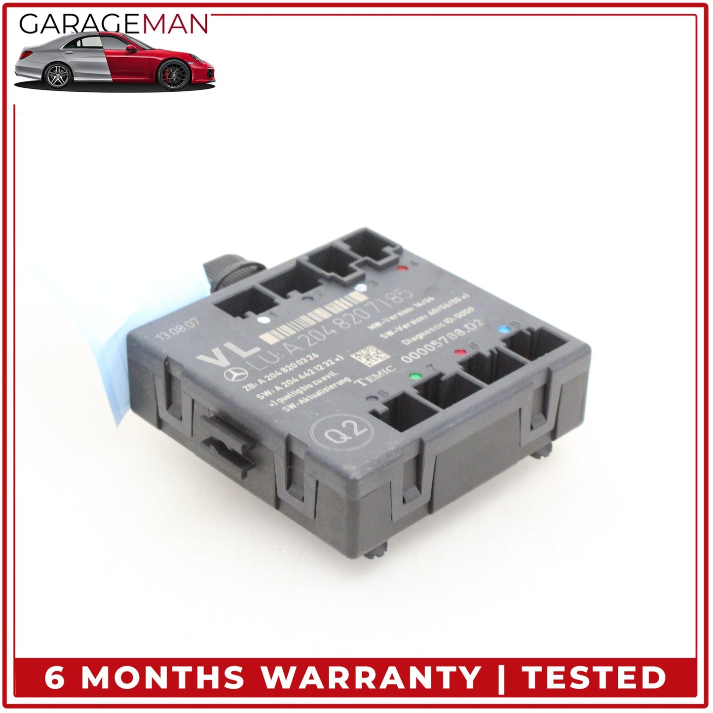 2008-2018 Mercedes-Benz C300 w204 Sedan Front Left Driver Side Door Control Module Unit 2048207185 OEM