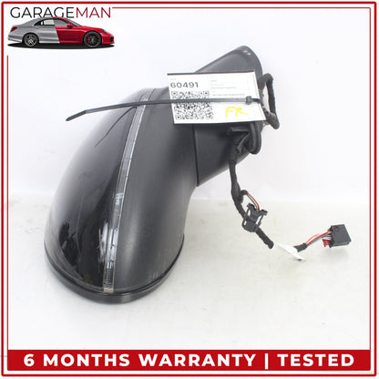 2015-2018 Porsche Cayenne 958 Right Door Rear View Mirror w/ Blind Spot OEM