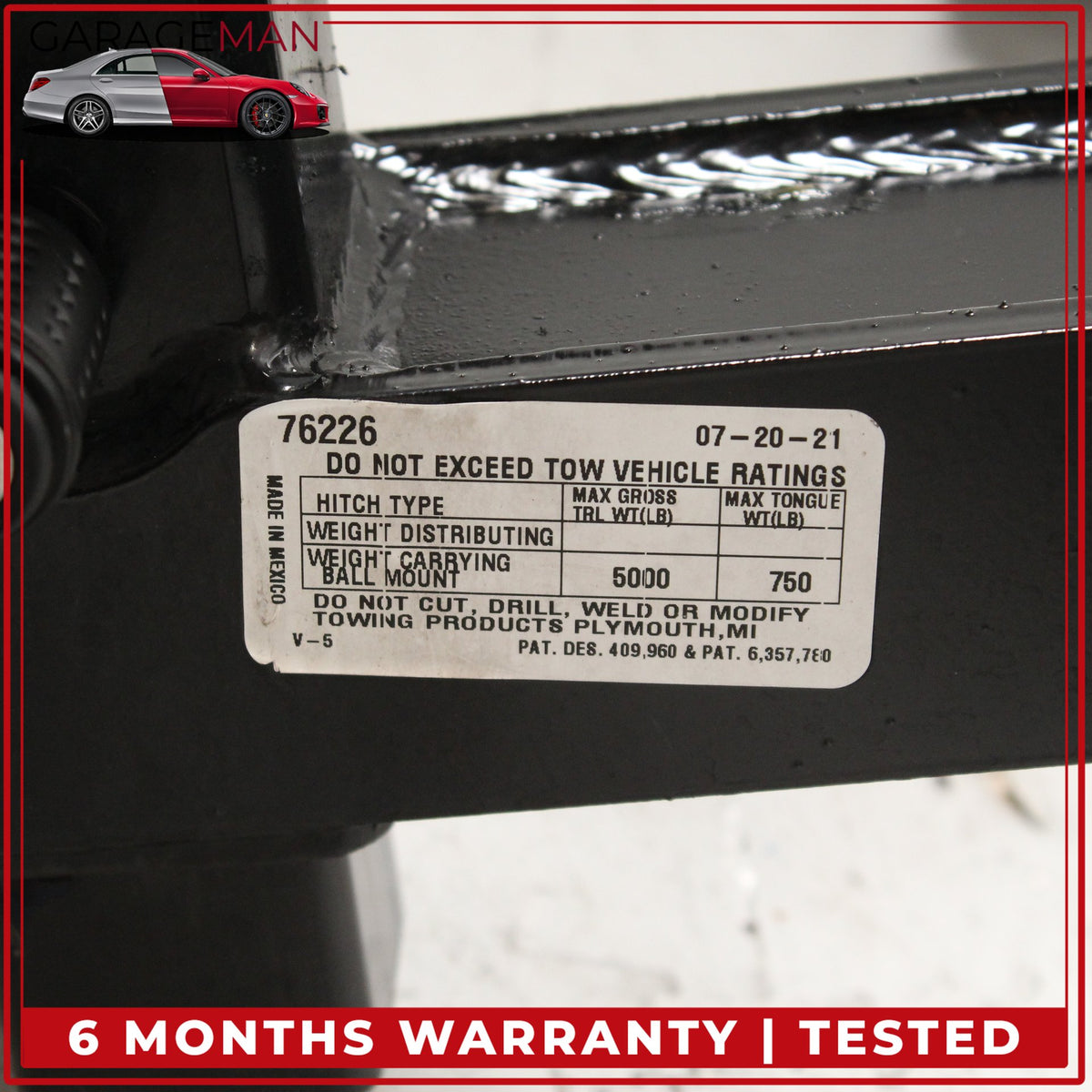 2018-2024 BMW X3 X4 G01 G02 Rear Lower Bumper Trailer Tow Hitch 76226 Draw Tite