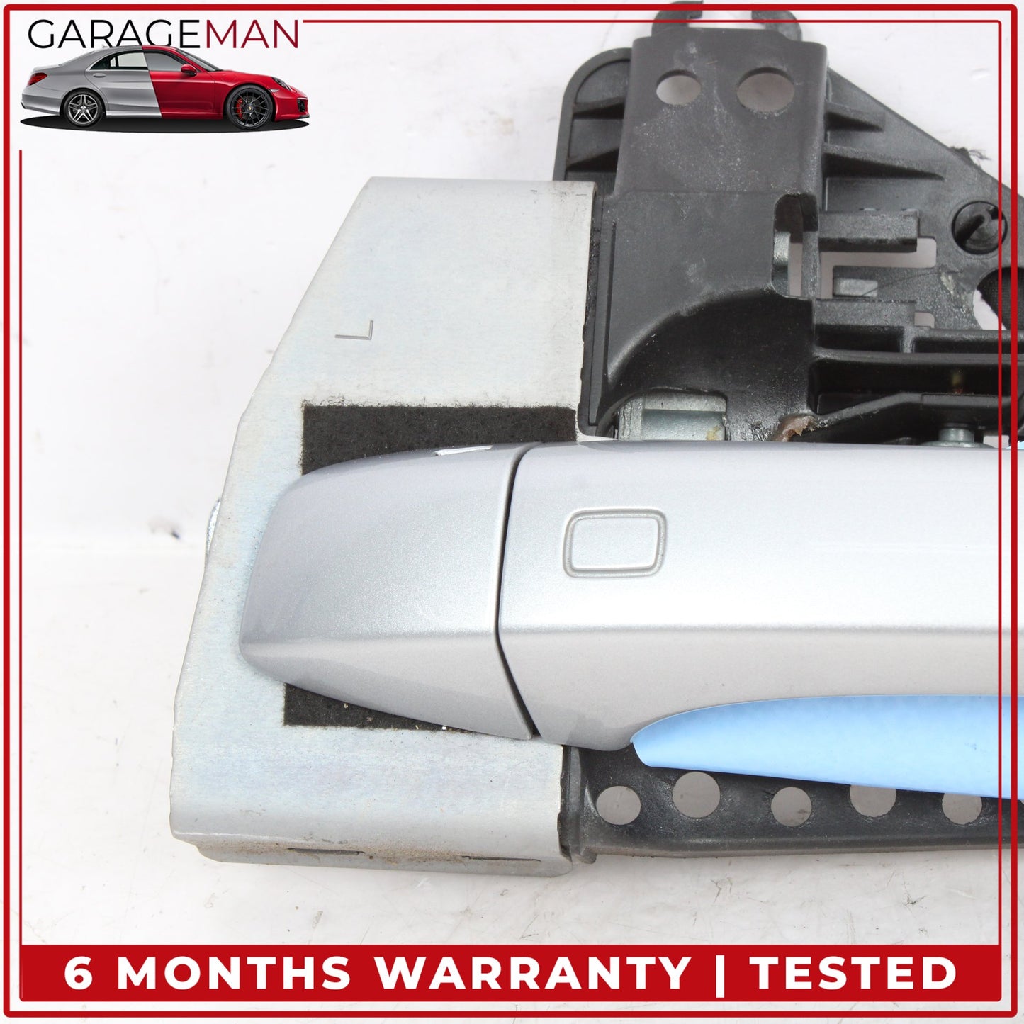 2017-2024 Audi Q7 Front Left Side Exterior Door Handle Silver 4M1837885A OEM