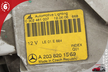 2005-2007 Mercedes-Benz C230 W203 Front Left Halogen Head Light Lamp 2038201559