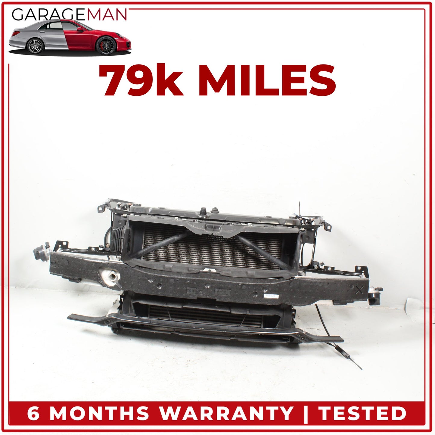 2012-2018 BMW 320i xDrive Front Radiator Support Reinforcement Bar w/ Radiators Assembly OEM