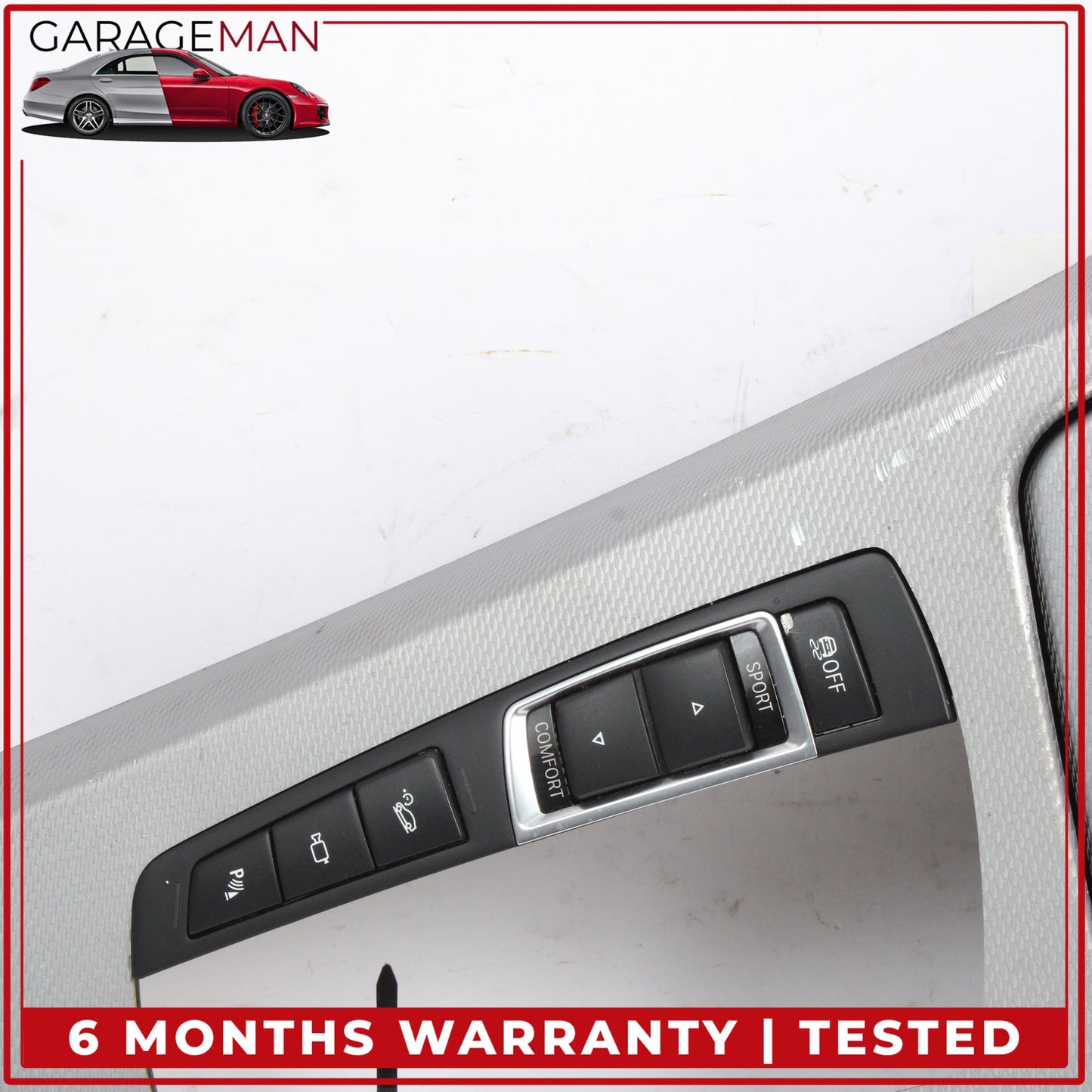 2012-2019 BMW 650i F06 Front Center Console Trim Cover w/ Switches 9197227 OEM
