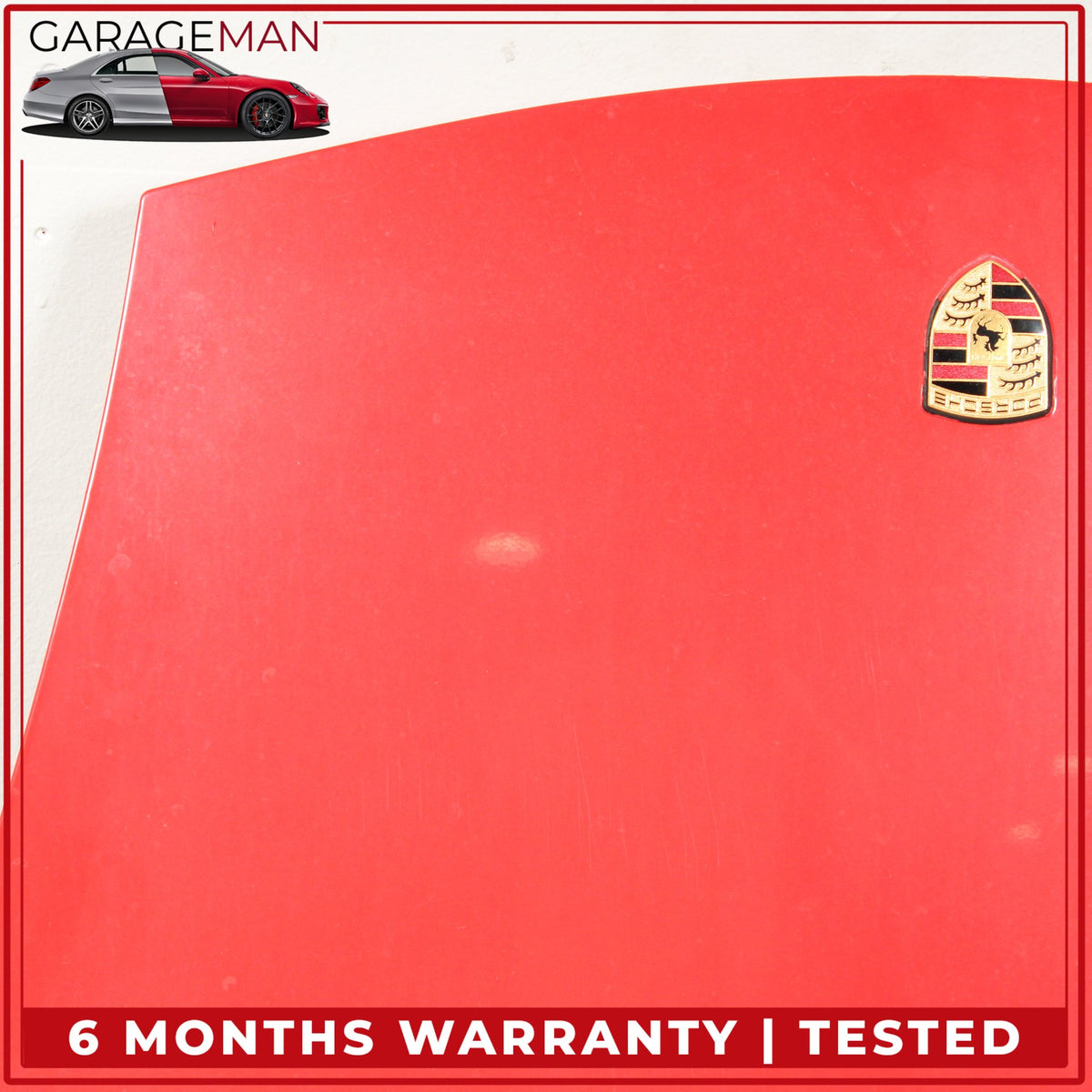 1997-2005 Porsche 911 996 Boxster 986 Front Hood Bonnet Panel Assembly Red OEM