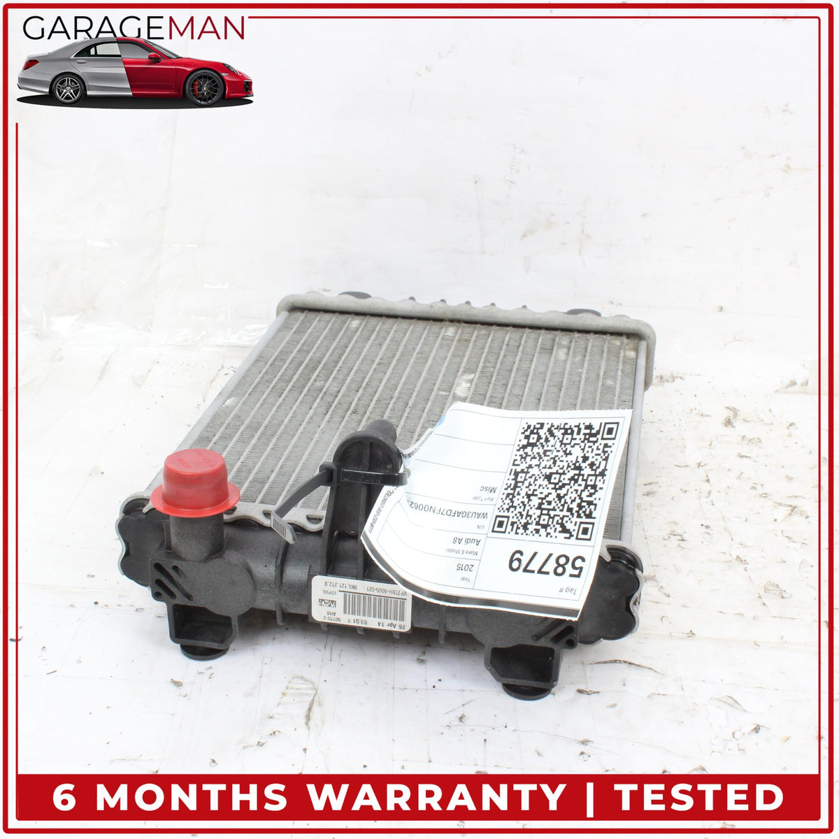 2011-2018 Audi A8 A7 Secondary Aux Auxiliary Cooling Radiator 8K0121212B OEM