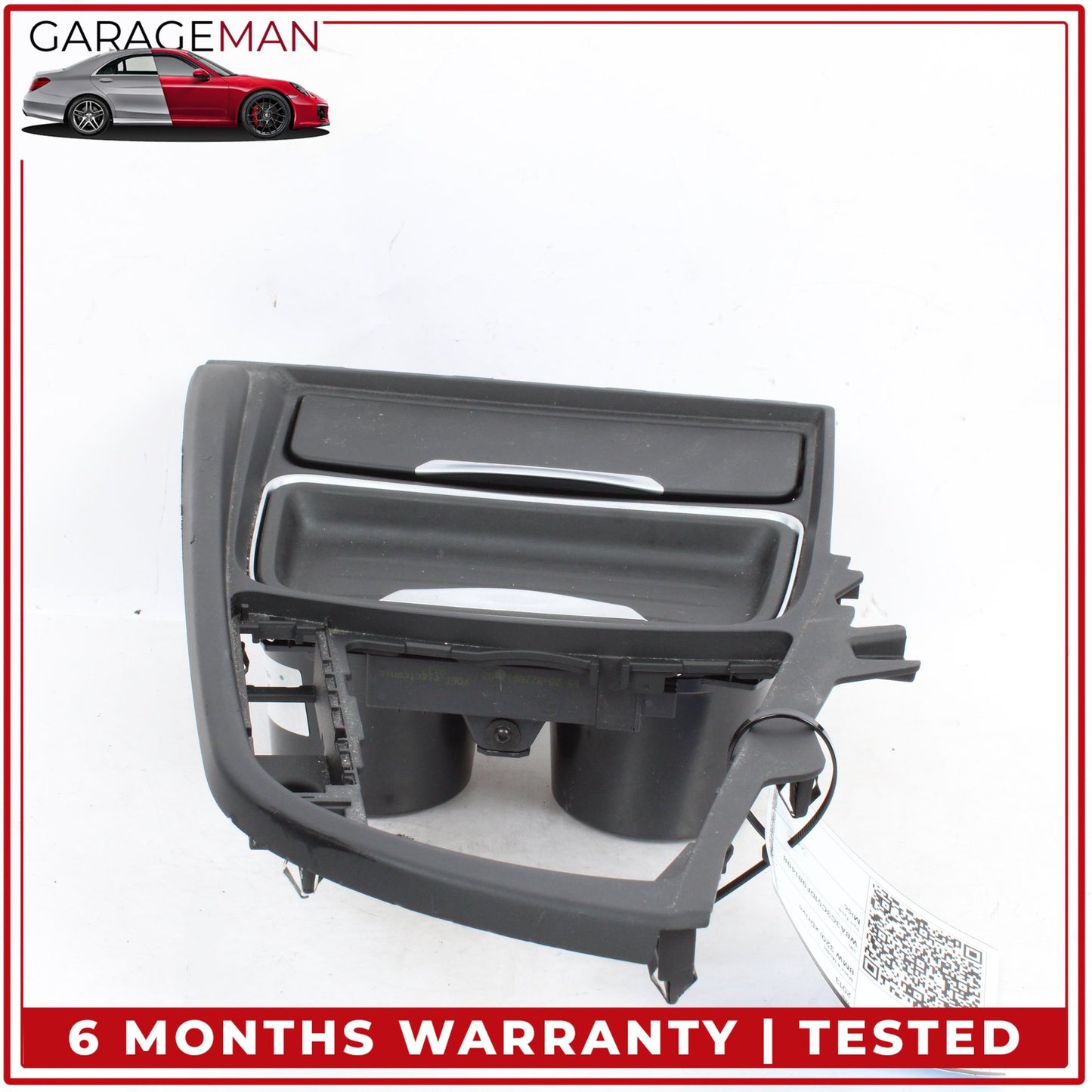 2012-2018 BMW 320i xDrive Front Center Console Dual Cup Holder w/ Ash Tray OEM