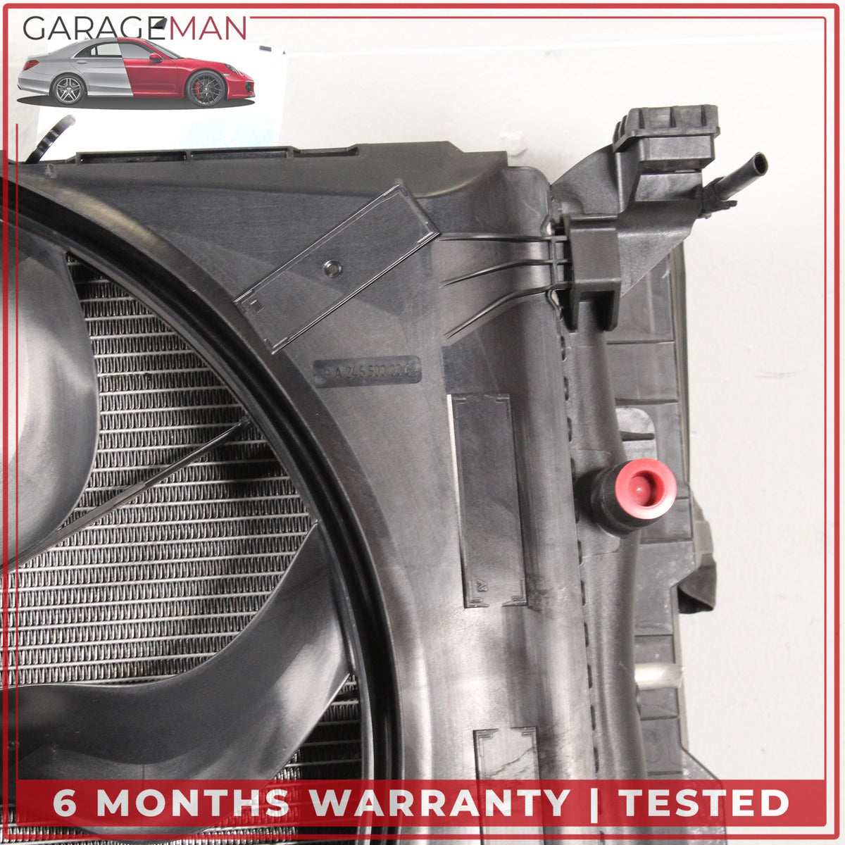 2014-2019 Mercedes CLA250 C117 Engine Radiator Cooling Fan Motor Assembly OEM