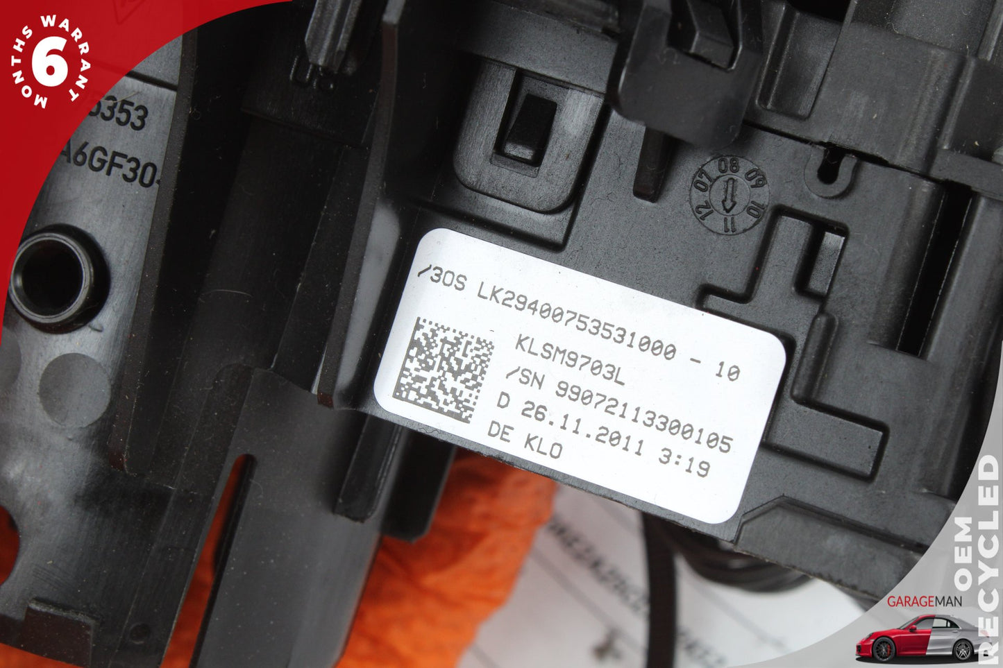 11-13 Porsche Cayenne S Hybrid 92A SUV  Steering Column Switch Clockspring 7P5953507FE