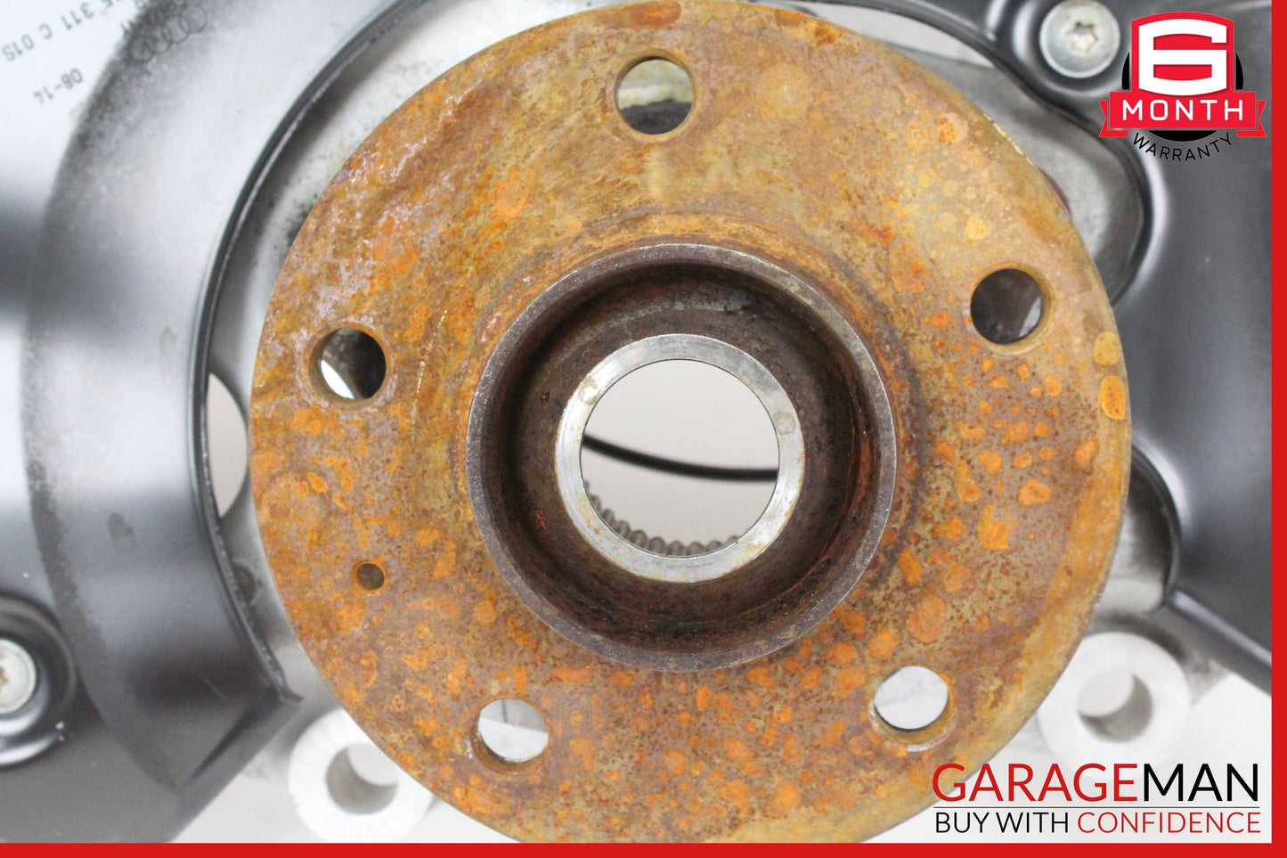 09-16 Audi RS5 8T 4.2 AWD Front Left Spindle Knuckle Wheel Hub 4G0407241D