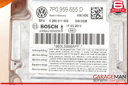 11-14 Porsche Cayenne 958 AWD Airbag Air Bag Sensor SRS Control Module OEM