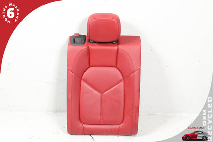 2015-2018 Porsche Macan 95B Front &amp; Rear Complete Leather Seat Assembly Red OEM