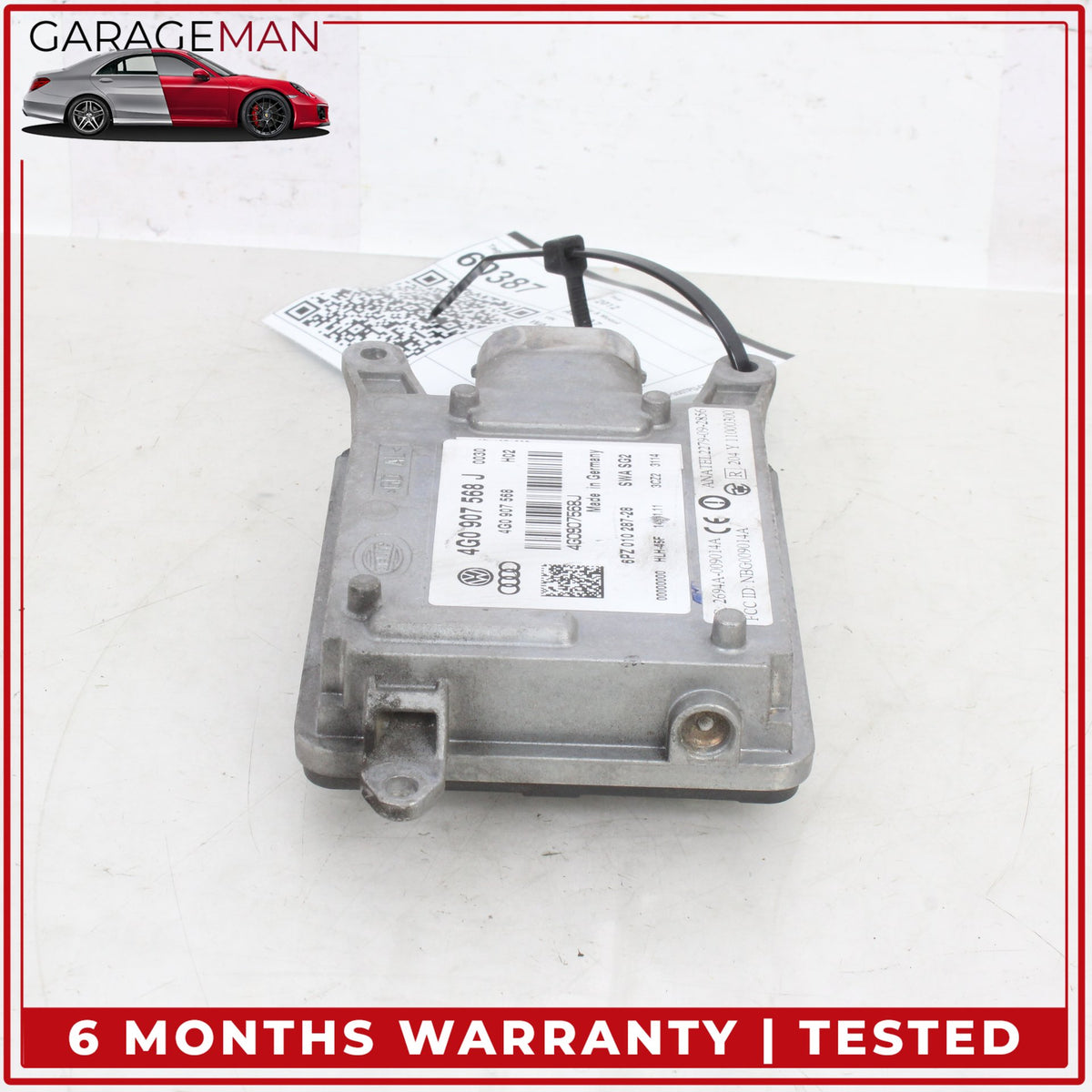 2012-2018 Audi A7 Rear Right Lane Assist Blind Spot Radar Sensor 4G0907568J OEM