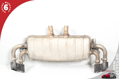 11-18 Porsche Cayenne 92A SUV Quad Exhaust Muffler Assembly w/ Valves 95811191032