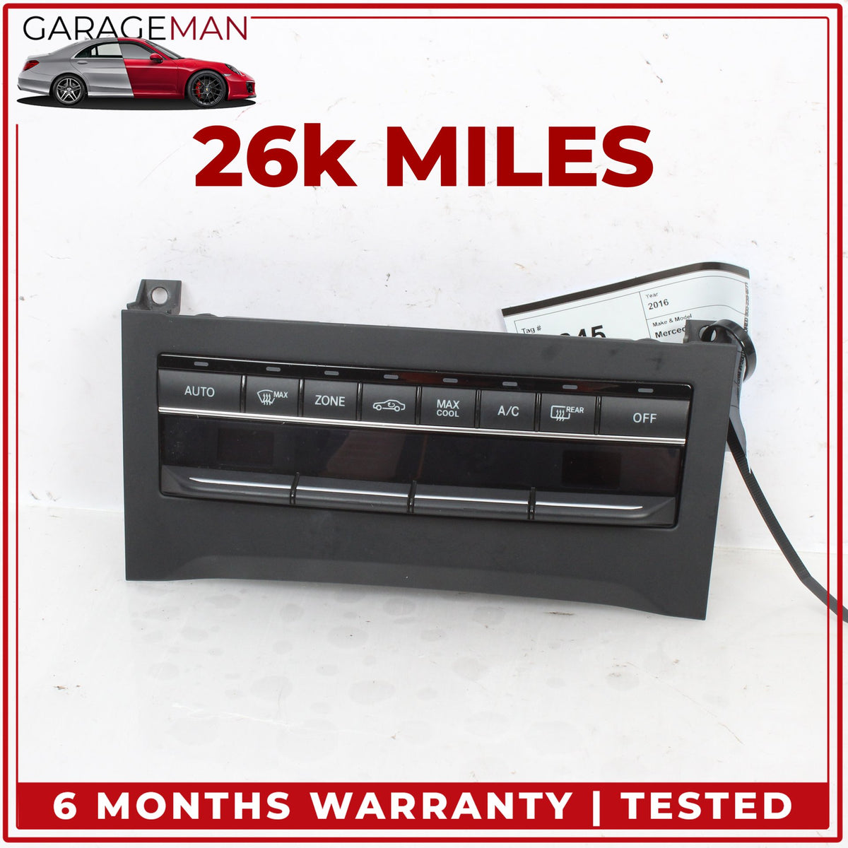 2010-2017 Mercedes C207 E400 E550 Coupe AC A/C Climate Control Switch Panel OEM