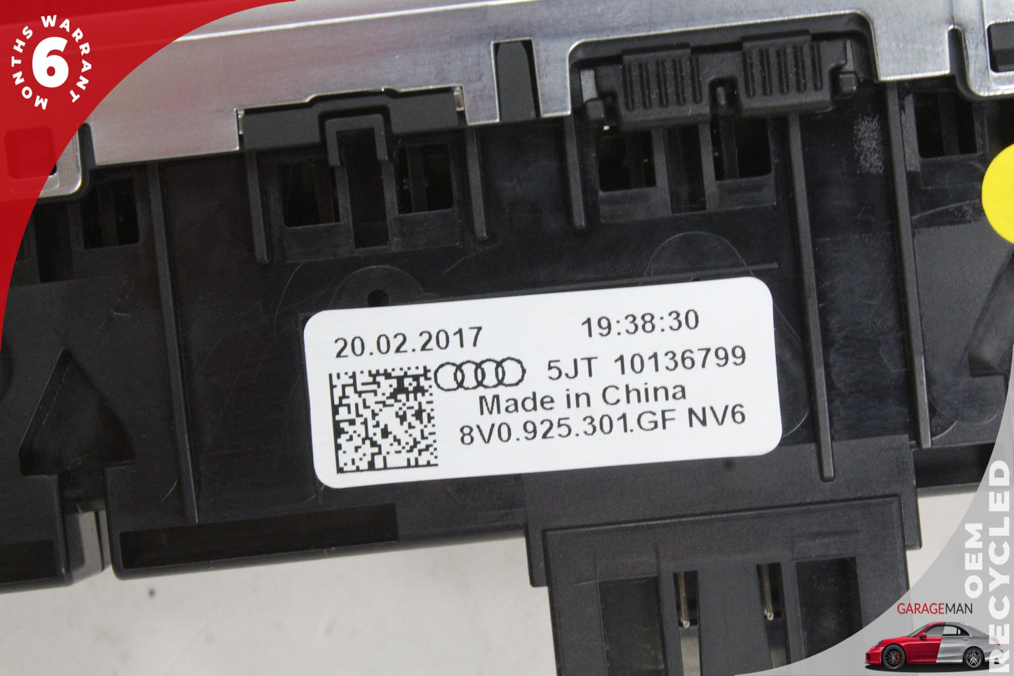 17-20 Audi A3 8V Sedan Dashboard Control Switch Panel 8V0925301FH Genuine