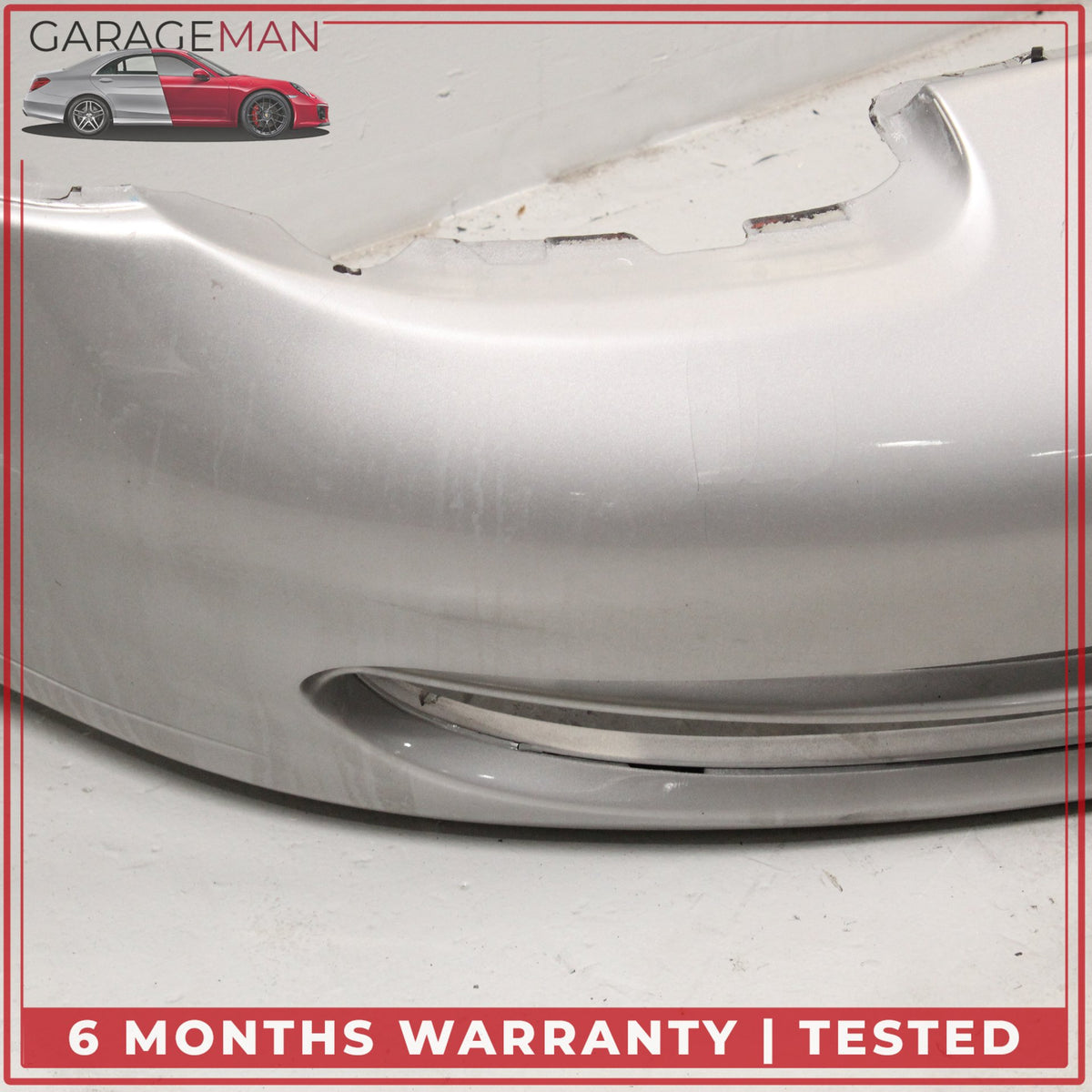 1999-2001 Porsche 911 Carrera 996 Front Bumper Cover Arctic Silver Metallic OEM