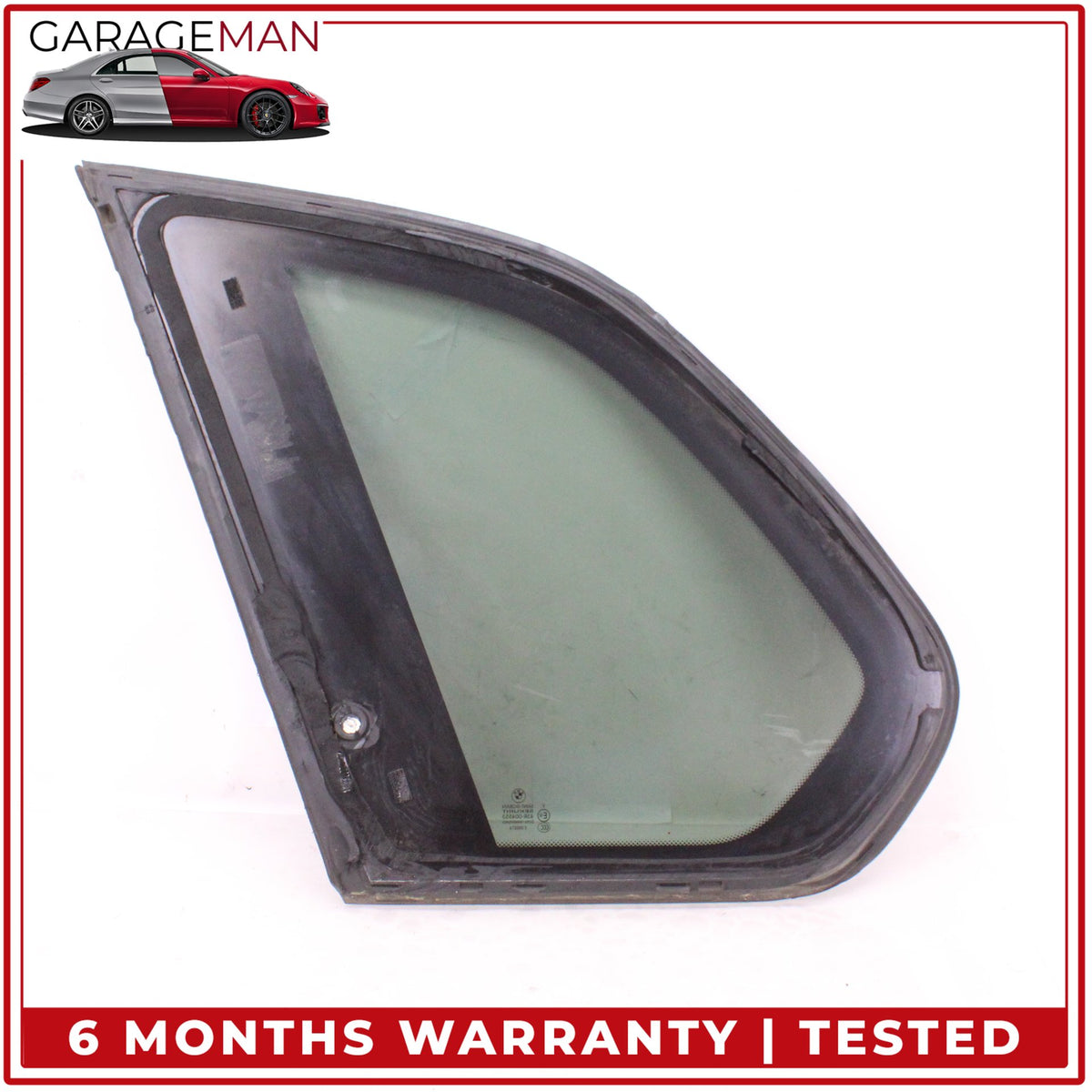 2007-2013 BMW X5 E70 Rear Right Passenger Side Quarter Window Glass 7207884 OEM