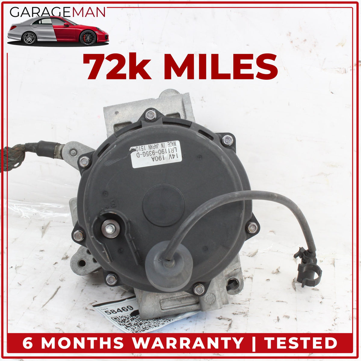 2010-2016 Porsche Panamera 970 Engine Generator Alternator LR1190935GD OEM