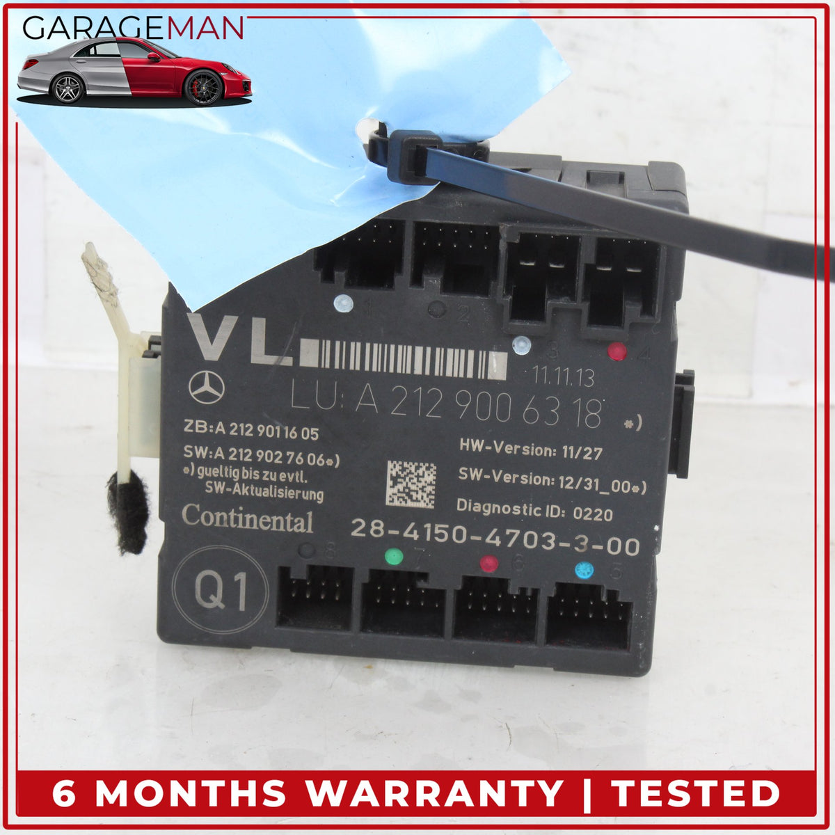 2008-2018 Mercedes W212 E350 Front Left Side Door Control Module 2129006318 OEM