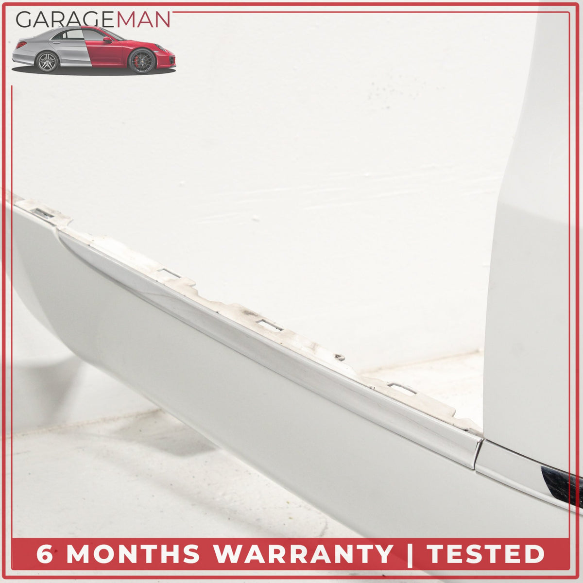 2015-2018 Audi A8 Quattro Rear Bumper Cover White 4H0253825K OEM
