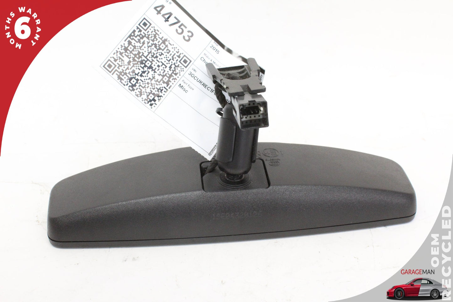 2014-2020 Chevrolet Silverado 1500 Front Upper Windshield Rear View Mirror OEM