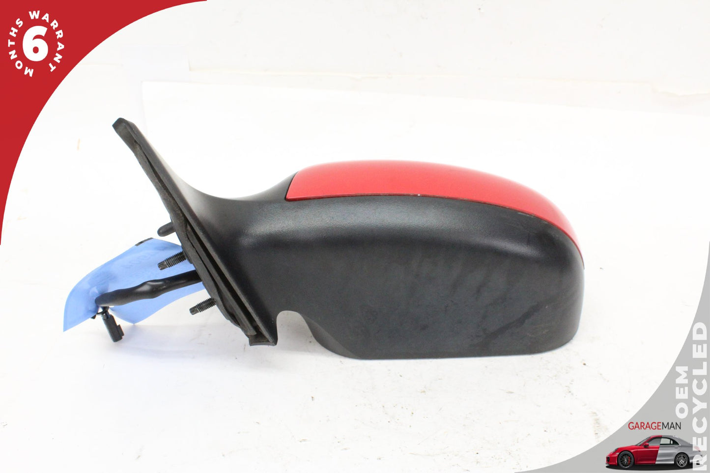 2002-2005 Ford Thunderbird Front Left Door Rear View Mirror Red 1W6Z17683BA OEM