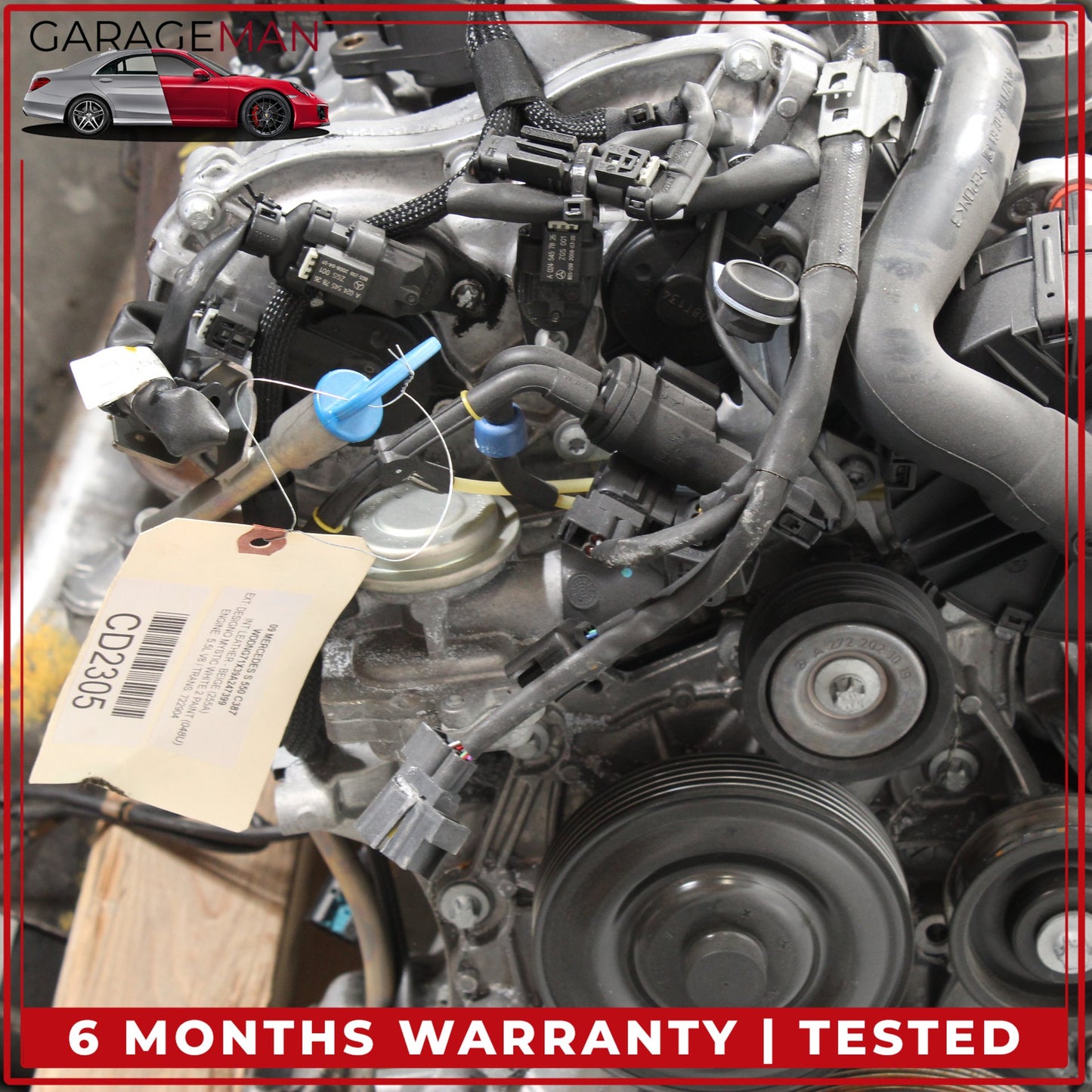 2007-2011 Mercedes W221 S550 CL550 5.5L V8 M273 Engine Motor Assembly OEM 193K